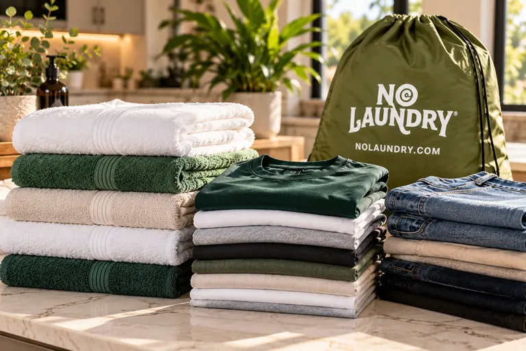 A stack of folded towels